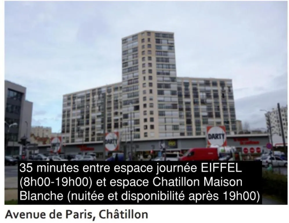 Homestay Dayroom Espace Paris Sans Nuitee Et Chambre Partagee Chatillon Nuitee -- Repos Journee Ou Espace Travail 8-19H Proche Tour Eiffel Ou Usage Bureau A L'Heure En Journee -- Nuitee Chatillon Avenue Paris