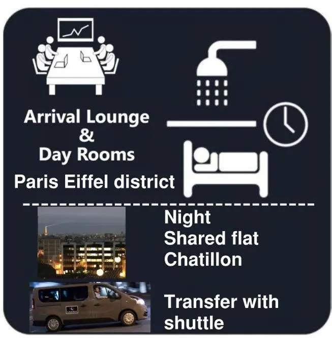 Dayroom Espace Paris Sans Nuitee Et Chambre Partagee Chatillon Nuitee -- Repos Journee Ou Espace Travail 8-19H Proche Tour Eiffel Ou Usage Bureau A L'Heure En Journee -- Nuitee Chatillon Avenue Paris