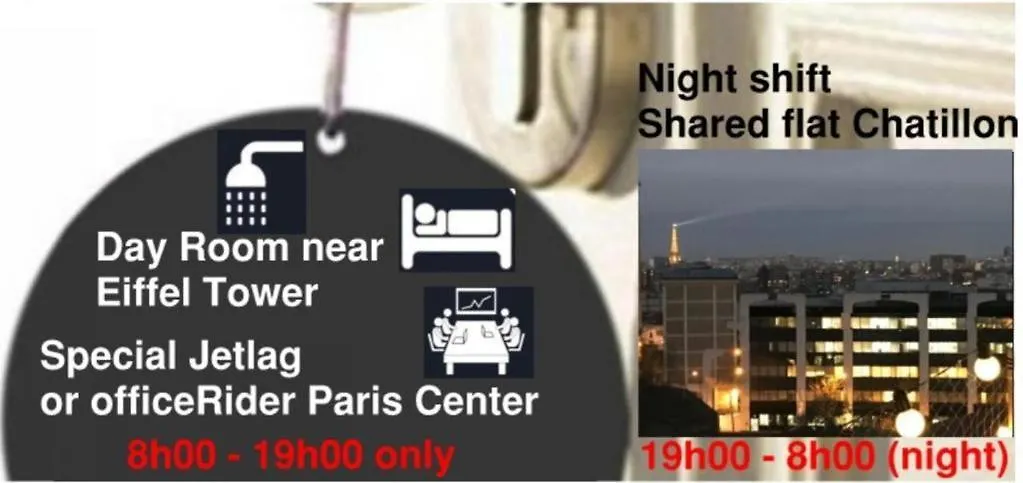 Dayroom Espace Paris Sans Nuitee Et Chambre Partagee Chatillon Nuitee -- Repos Journee Ou Espace Travail 8-19H Proche Tour Eiffel Ou Usage Bureau A L'Heure En Journee -- Nuitee Chatillon Avenue Paris 0*,  France