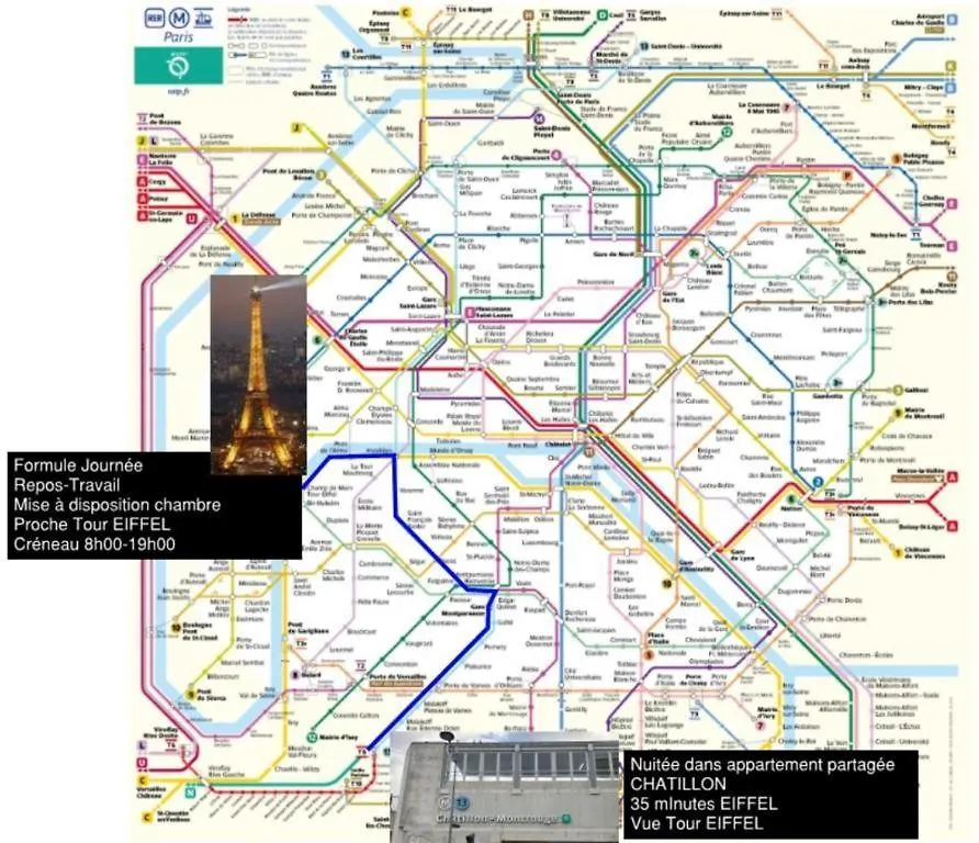 Dayroom Espace Paris Sans Nuitee Et Chambre Partagee Chatillon Nuitee -- Repos Journee Ou Espace Travail 8-19H Proche Tour Eiffel Ou Usage Bureau A L\'Heure En Journee -- Nuitee Chatillon Avenue Paris location