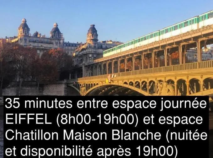 Dayroom Espace Paris Sans Nuitee Et Chambre Partagee Chatillon Nuitee -- Repos Journee Ou Espace Travail 8-19H Proche Tour Eiffel Ou Usage Bureau A L'Heure En Journee -- Nuitee Chatillon Avenue Paris 0*,  France